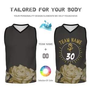 Maillot de basketball unisexe XS personnalisé, imprimé, respirant, haute qualité, pour l'entraînement, avec logo, dernier design, vente en gros - Product Image 6