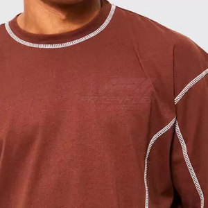 T-shirts décontractés pour hommes 100% coton - Légers et confortables, logo personnalisé imprimé, vêtements d'été - Product Image 4