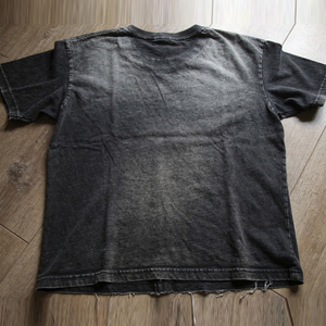 Custom Black Washed Cotton T-Shirt Short Sleeve O-Neck Regular Fit Wash Tee Men Casual Wear Street Style Sun Faded <b>TShirts</b> Mens - Product Image 2