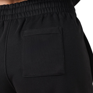 Shorts de sport noirs pour femmes, taille élastique, pour entraînement fitness, tenue de sport, confortables pour le quotidien - Product Image 4
