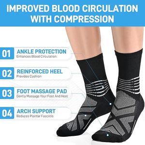 Calcetines Deportivos Transpirables para Hombre, Diseño Geométrico, para Correr, Baloncesto, Verano, Nailon/Algodón - Product Image 2