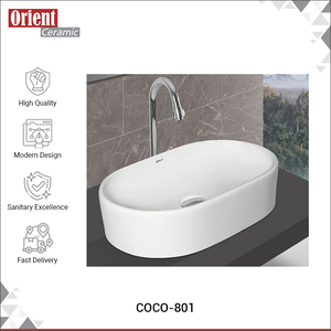 Proveedor Líder en la Venta de Artículos Sanitarios de Cerámica de Alta Calidad para Baño, Lavabo de Diseño Moderno para Encimera - Product Image 2