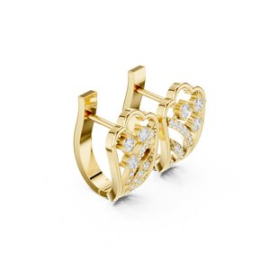 14K White Gold Round Lab-Grown Diamond Earrings for Women Anniversary Gift Earring New Grown Diamond - Product Image 2