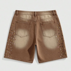 New Arrival OEM Summer Men Demin <b>Jeans</b> Shorts Unique Design High Street Style High Quality <b>Elastic</b> <b>Waist</b> Eco-Friendly Factory - Product Image 2