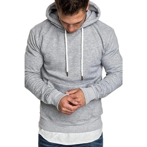 Sudadera con Capucha Color Granate para Hombre, Corte Ajustado, Manga Larga, Color Sólido, Tejida, Informal, para Otoño 2027 - Product Image 2