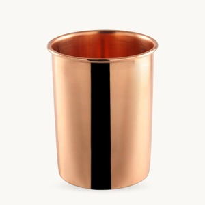 Ensemble de verres à boisson en cuivre mat texturé moderne pour l'hydratation quotidienne, le bureau et les cadeaux - Product Image 3