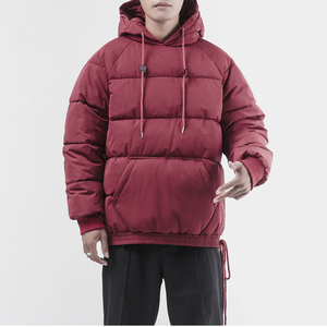Lightweight <b>Quilted</b> Puffer Baggy Oversized Men's <b>Winter</b> Jacket Stand Collar Zipper Closure Comfortable Breathable Fabric - Product Image 1