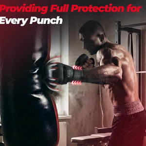 Guantes de Piel para Kick Boxing y MMA, Ajustables, Transpirables, que Absorben la Humedad, para Entrenamiento Físico y de Fuerza - Product Image 3