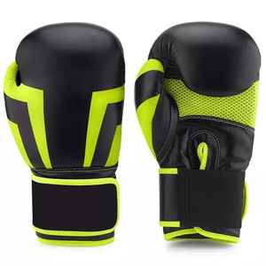 Los Mejores Guantes de Boxeo MMA de PU Impermeables con Logotipo Personalizado, Guantes de Entrenamiento Sanda con Cierre de Gancho y Bucle, Unisex, Servicio OEM, Fabricación en Pakistán - Product Image 3