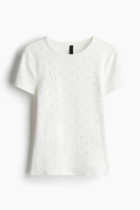 T-shirt blanc pour homme avec strass, haut de gamme, orné de diamants étincelants, de qualité supérieure, à manches courtes, style streetwear, idéal pour les fêtes et la mode - Product Image 2