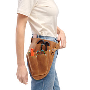 Étui de luxe en cuir de qualité supérieure pour ciseaux de barbier avec protection anti-odeur et design confortable pour usage en salon LBSH-0022 - Product Image 1