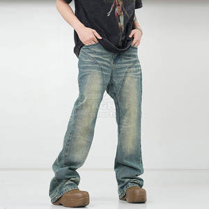 Jean confortable de style urbain pour un look élégant au quotidien, pantalon délavé pour homme - Product Image 4