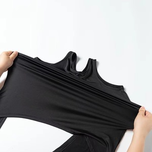 Débardeur double couture durable, léger et décontracté pour l'été, 100 % coton peigné, débardeur personnalisable avec couleur assortie - Product Image 2