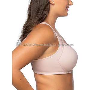 Nouveau soutien-gorge de sport pour femme, à fermeture avant, sans coutures, couvrant entièrement la poitrine, effet push-up, respirant, séchage rapide, 100% coton, coussinets amovibles, haute performance - Product Image 2