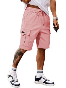 Durable <b>Stretch</b> Fabric for Gym Shorts, Fitness & Sports Activities Men’s Stylish Athletic Shorts - Product Image 1