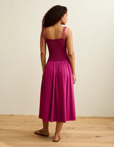 Wholesale Customizable High Quality Women's Sleeveless Midi Wrap Dress Spring Summer Solid Color Sexy Straight Natural Dresses - Product Image 4