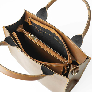 Sac fourre-tout pour ordinateur portable en cuir véritable de haute qualité, élégant, pour femmes, couleur rouge vin, fermeture éclair, 13,3'', multi-compartiments - Product Image 6