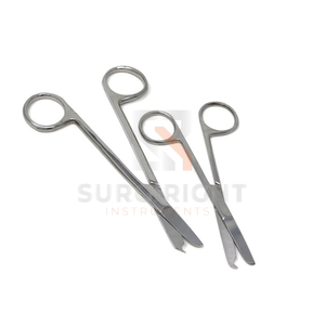 Tijeras de Sutura Premium de 3.5, 4.5 y 5.5 Pulgadas, Diseño de Gancho de Acero Inoxidable, Instrumento Quirúrgico para Retirar Suturas de SurgiRight - Product Image 5