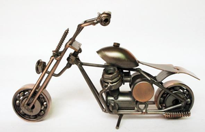 <b>Vintage</b> Metal Motorcycle <b>Wall</b> <b>Clock</b> Handmade Decor Red Classic Bike Design Home Office Gift Collectible Souvenir Gift - Product Image 4