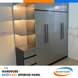 Resistencia al fuego a prueba de termitas armario PVC Panel Interior Vietnam muebles exportación experto - Product Image 6