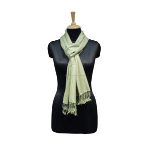 Olive Green Viscose <b>Pashmina</b> <b>Shawl</b> Lightweight Custom Colors for Winter Warm Wear Low MOQ with Logo Customization - Product Image 2