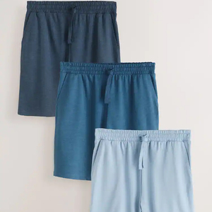 Nouvelle Arrivée Shorts Décontractés Hip Hop pour Hommes Tendance en Tissu Non Tissé Respirant Polyester/Coton avec Taille Élastique en Dentelle Design Personnalisé Couleur Unie - Product Image 4