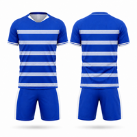 Seragam Sepak Bola Sublimasi Kustom Terbaru 2026 Unisex 100% Poliester Bernapas Cepat Kering Jersey Sepak Bola Set Celana Pendek