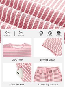 High Quality Women Slim Fit Set T <b>Shirt</b> and Shorts <b>Y2k</b> Two Piece Sets 100% Cotton Silk Screen Printing Women Sets - Product Image 4
