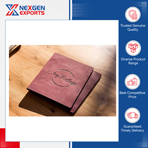 Carpeta de Menú de Cuero de Lujo para Hotel o Restaurante, con Logotipo Personalizado, de Alta Calidad, Fácil de Transportar, Impresionante, Fabricada en India por Nexgen Exports - Product Image 3