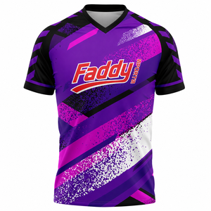 Maillot d'e-sport personnalisé par sublimation, uniforme d'équipe de jeu professionnel, respirant, séchage rapide, polyester, impression 3D, t-shirt gamer, vêtements de sport - Product Image 1