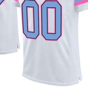 เสื้อฟุตบอลสั่งทำพิเศษ 100% โพลีเอสเตอร์ แบบยูนิเซ็กซ์ คอวี แขนสั้น แห้งเร็ว ระบายอากาศดี ดีไซน์ล่าสุด ราคาถูก - Product Image 5
