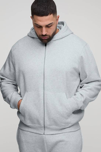 Sudadera de Invierno Informal de Algodón y Poliéster con Logotipo Personalizado, Sudadera de Forro Polar, Lisa, Teñida, de Color Sólido, Sudadera con Capucha para Hombre - Product Image 3