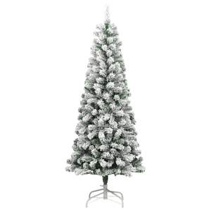 Albero di Natale Artificiale Pieghevole con 300 LED e Neve Sintetica, 210 cm - Product Image 4