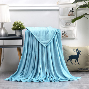 Factory Supply Plain Flannel Fleece Blanket Soft Hotel <b>Throw</b> Blanket <b>Autumn</b> Winter Wholesale OEM ODM - Product Image 5