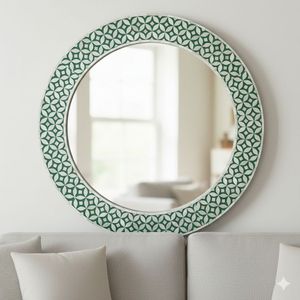 ARIF HANDICRAFTS AH-00388 Handmade Eco-Friendly <b>Silver</b> Modern Design Polished Finish Customizable Size & Thickness <b>Wall</b> <b>Mirror</b> - Product Image 4
