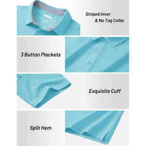 Office casual men polo <b>shirt</b> breathable cotton short sleeve <b>collar</b> <b>t</b> <b>shirt</b> comfortable summer smart casual outfit for work - Product Image 4