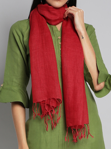 Custom Solid Dyed Linen Cotton Scarf Personalized Fashion <b>Wraps</b> Traditional Scarves & <b>Shawls</b> - Product Image 2