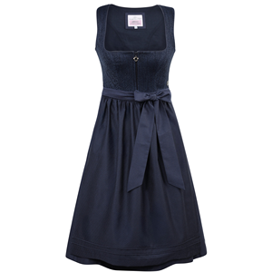 Vestido Midi Acampanado para Mujer con Cuello Festoneado, Manga Corta, Verde Tejido con Cinturón, Cintura Natural, Ecológico, Uso Diario Casual - Product Image 5