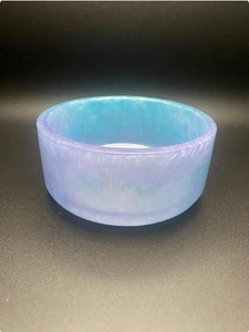 Bol de service en résine époxy naturelle fabriqué en Inde, poli à la main, de qualité alimentaire, écologique, couleur personnalisée, moderne, pour les fêtes - Product Image 4