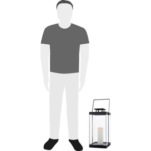 Sleek <b>Black</b> Metal <b>Lantern</b> Handmade Wholesale MOQ Decorative Candle Holder for Home Garden Indoor Outdoor - Product Image 4