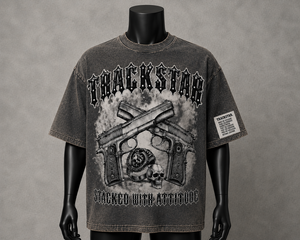 Custom Acid Wash Oversized <b>Gothic</b> Graphic T <b>Shirt</b> Heavyweight Cotton Vintage Streetwear Drop Shoulder Distressed Tee - Product Image 2