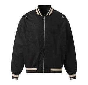 Chaquetas Varsity Nuevas de Fábrica Hechas a Medida de Alta Calidad para Hombre y Mujer, Chaquetas de Invierno Reversibles con Estampado de Algodón a Prueba de Viento - Product Image 2