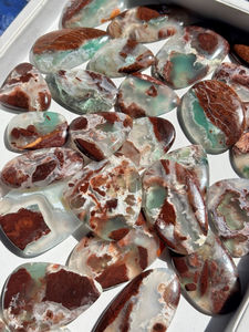 Piedra preciosa suelta verde cabujón Aquaprase Natural de alta calidad para hacer joyas piedra curativa - Product Image 4