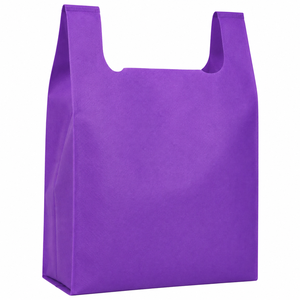 Bolsas Ecológicas Reutilizables Moradas Premium, Resistentes, con Corte en U, de Tela No Tejida, para Compras, para Empaquetado de Boutique, Proveedor OEM - Product Image 3