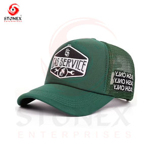 Gorra Trucker de 5 Paneles con Logotipo Personalizado, Bordado 3D, Tela de Lona Resistente, Diseño de Hojas y Letras - Product Image 6
