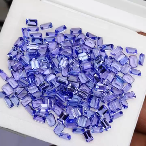 Natural Tanzanite Emerald Cut 6*4mm AAA Quality IGI Certified Blue Color 100 Cts Gemstone for Jewelry Making <b>Cheap</b> Price - Product Image 4