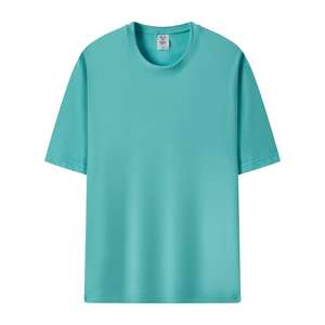 T-shirt uni à col rond pour homme, manches courtes, formel, 100% coton, respirant, séchage rapide, haute qualité, prix bas, vente en gros - Product Image 6