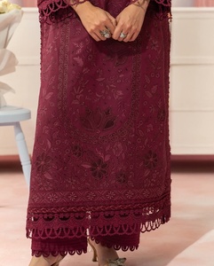 Kurta pakistanais formel de qualité supérieure, style toutes saisons, en coton, Salwar Kameez, sans plis, séchage rapide, pour fêtes, mariages, Diwali - Product Image 5