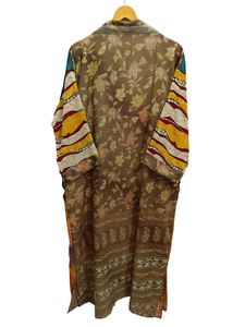 Robe longue kimono en soie Bridel, patchwork, pour couvrir le bikini, vêtement de nuit, kimono en sari indien vintage recyclé fait main - Product Image 6