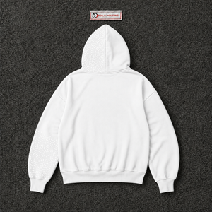 เสื้อฮู้ดซิปกราฟิกไวท์สตาร์ทรงโอเวอร์ไซส์ สตรีทแวร์ ยูนิเซ็กส์ วินเทจ ลายดาวสีดำ ซิปเต็มตัว เสื้อฮู้ดลำลอง - Product Image 6